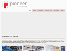Tablet Screenshot of pioneerdm.com
